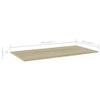 GOLINPEILO 4 pcs Bookshelf Boards Chipboard Replacement Panels Storage Units Organizer Display Shelves, Sonoma Oak 39.4"x19.7"x0.6" view 2