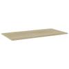 GOLINPEILO 4 pcs Bookshelf Boards Chipboard Replacement Panels Storage Units Organizer Display Shelves, Sonoma Oak 39.4"x19.7"x0.6" view 3