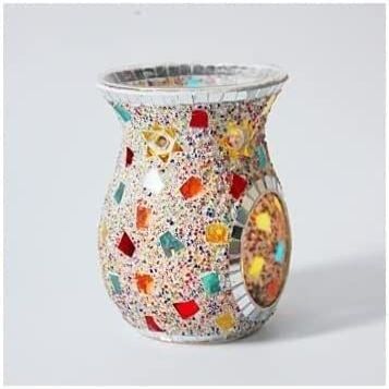 ALHJ Glass Aromatherapy Stove Candle HolderRomantic Home Club Essential Oil Lamp Candle Holder (Color : F)