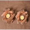 ALHJ Simple Natural Log Tree Branch Candle Holder Incense Candle Cup Romantic Home Furnishing Candle Holder (Color : OneColor) view 4