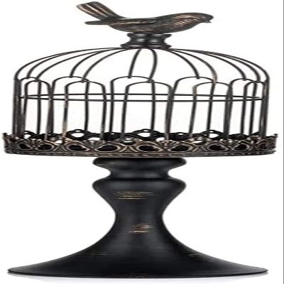 ALHJ European Style Retro Birdcage Candle Holder Metal Lantern Candle Holder Chic Candle Holder Decoration Ornaments (Color : OneColor, Size : 33 * 11cm)