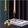 ALHJ Aluminum Art Candle Holder Ornaments Household Metal Candle Holder Base Golden Props Table Ornaments (Color : OneColor) view 4