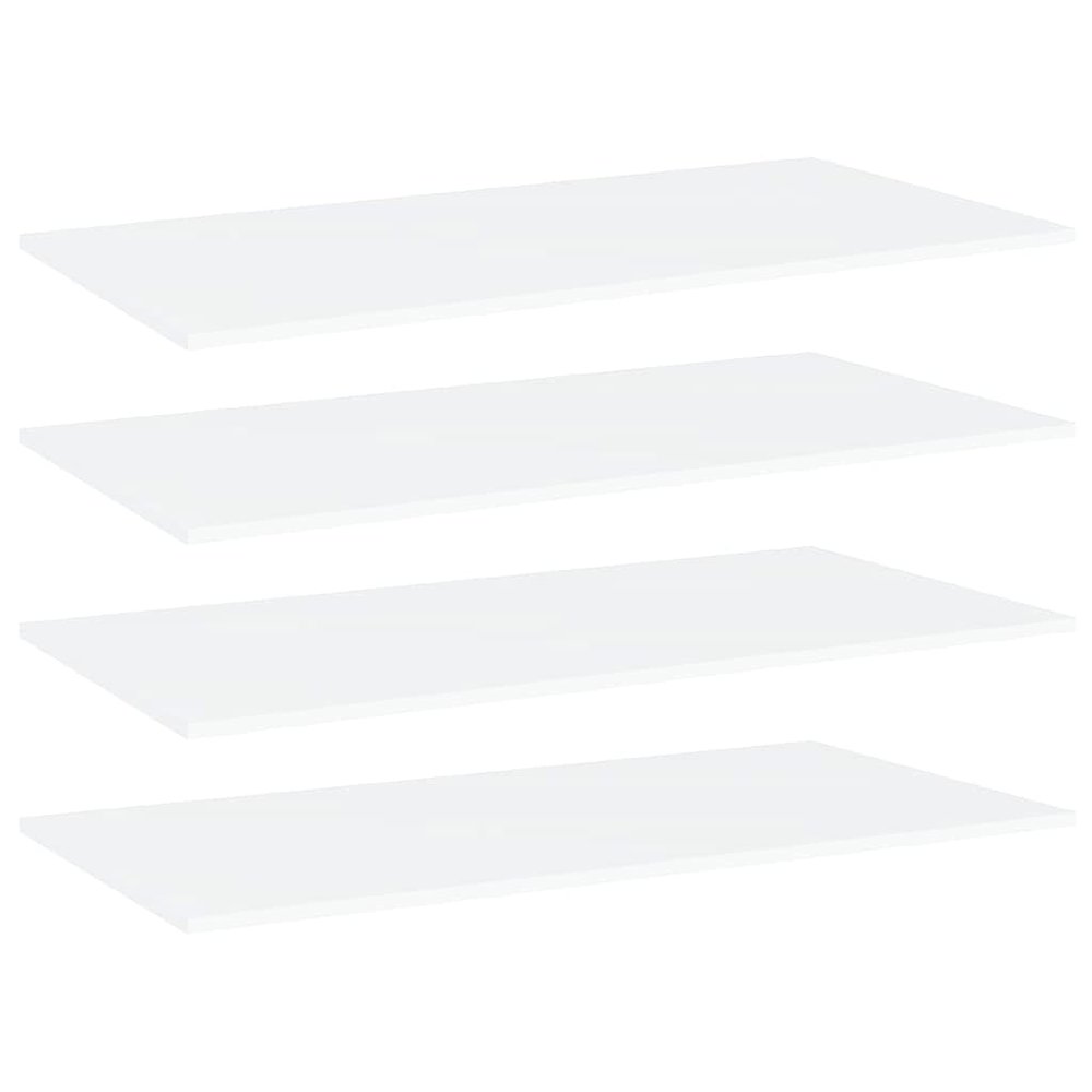 GOLINPEILO 4 pcs Bookshelf Boards Chipboard Replacement Panels Storage Units Organizer Display Shelves, White 39.4"x19.7"x0.6"