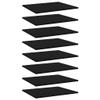 GOLINPEILO 8 pcs Bookshelf Boards Chipboard Replacement Panels Storage Units Organizer Display Shelves, Black 23.6"x19.7"x0.6" view 1