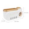 1pc Toothbrush Rack Bathroom Toothbrush Shelf Toothbrush Storage Shelf Wall-Mounted Holder Toothpaste Storage Shelf Wall Storage Holder Bathroom Shelf Storage Bathroom Wall Rack view 3