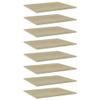 GOLINPEILO 8 pcs Bookshelf Boards Chipboard Replacement Panels Storage Units Organizer Display Shelves, Sonoma Oak 23.6"x19.7"x0.6" view 1
