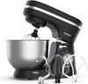 8 Speed Electric, 3 in 1 Stand Mixer, 4.7QT Stainless Steel Bowl - Black view 1