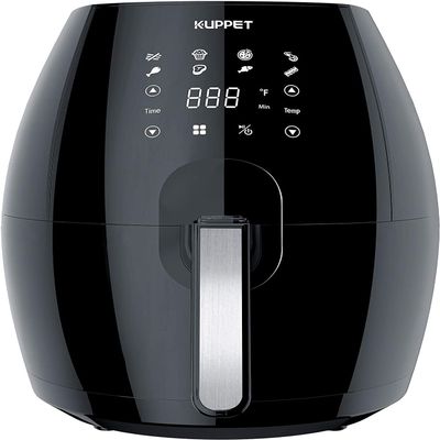 5.8 Quart Air Fryer 1700W, Touch Screen, Easy Clean, Timer, 1700W - Black