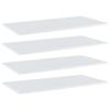 GOLINPEILO 4 pcs Bookshelf Boards Chipboard Replacement Panels Storage Units Organizer Display Shelves, High Gloss White 39.4"x19.7"x0.6" view 1