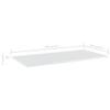 GOLINPEILO 4 pcs Bookshelf Boards Chipboard Replacement Panels Storage Units Organizer Display Shelves, High Gloss White 39.4"x19.7"x0.6" view 2