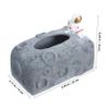1pc Box Astronaut Tissue Box Resin Tissue Cover Spaceman Figures Tissue Case Container Astronaut Sculptures Napkin Holder for Car Napkin Holder for Home Storage Statuette Office view 2