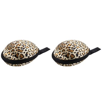 Zerodeko Delicate Laundry Bag 2pcs Silicone Bra Case Invisible Bra Storage Case Zippered Travel Case for Women(Leopard) Delicates Laundry Bag