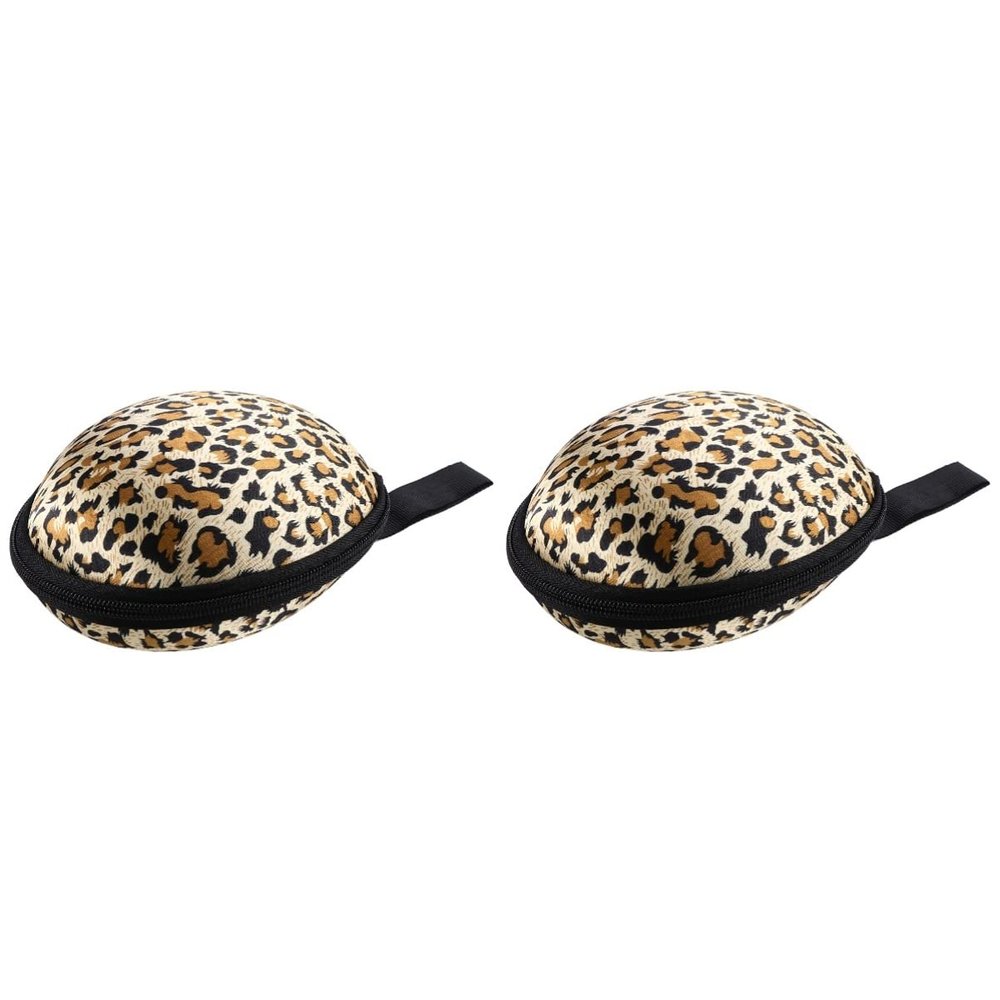Zerodeko Delicate Laundry Bag 2pcs Silicone Bra Case Invisible Bra Storage Case Zippered Travel Case for Women(Leopard) Delicates Laundry Bag
