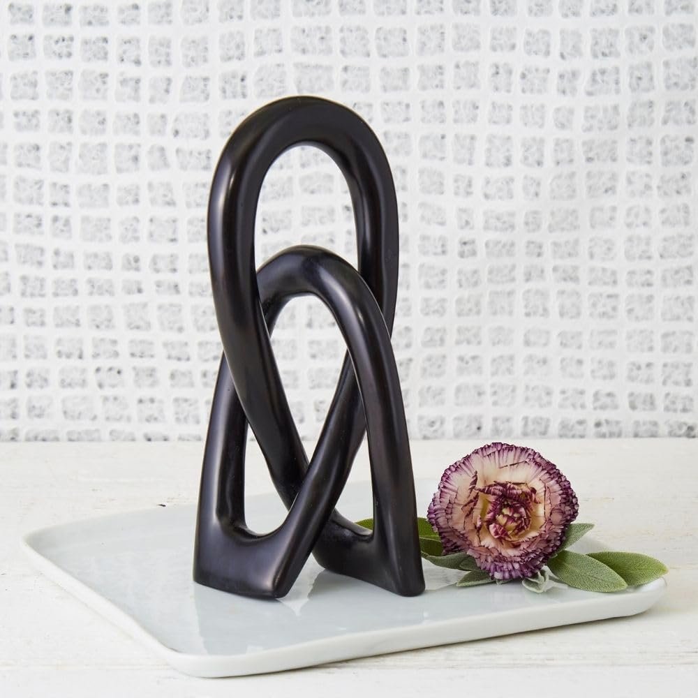 Sculptrs Kisii Stone Black Wedding Knot