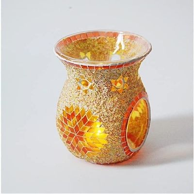 ALHJ Glass Aromatherapy Stove Candle HolderRomantic Home Club Essential Oil Lamp Candle Holder (Color : B)