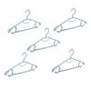 5pcs Plastic Hangers Non-Slip Windproof Clip Hangers for Clothes Wardrobe Bracket Traceless Design view 1