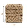 KOLWOVEN Tissue Box Holder - Square- Rattan Wicker Tissues Cube Box Cover -Boho Decorative Woven Facial Tissue Holder on Table and Barthroom (Square) view 4