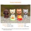 6-Piece Hand-Painted Dog Figurine Set - Miniature Sculptures for Cake Topping, Home Decor & Adult Collectibles view 3