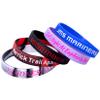 Krcooky Custom Rubber Bracelet 1/10/30/50/100 ct Personalized Silicone Wristbands Customizable Debossed for Motivation, Events, Gifts, Promotions, Party, Awareness (Light Green, Adult/8) view 4