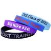 Krcooky Custom Rubber Bracelet 1/10/30/50/100 ct Personalized Silicone Wristbands Customizable Debossed for Motivation, Events, Gifts, Promotions, Party, Awareness (Purple, Adult/8) view 3