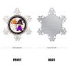 2022 Halloween Ornaments 3 Inch Gnome with Broom Snowflake Ornament Trick Or Treat Spider Web Night Before Christmas Tree Hanging Ornament Gothic Snowflake Metal Keepsake Gift view 2
