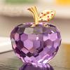 DECRZPB Crystal Glass Purple Fruits Ornament Fruit Glass Figurine Christmas Birthday Wedding Gift Dining Table Home Decor view 1