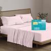 THREAD SPREAD 100% Egyptian Cotton Sheets Queen Size Bed Set - 4 PC 800 High Thread Count Egyptian Cotton Queen Sheet Set (Blush), Soft, Cooling, 16" Deep Pocket Sateen Weave Luxury Hotel Bedsheet view 1