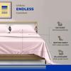 THREAD SPREAD 100% Egyptian Cotton Sheets Queen Size Bed Set - 4 PC 800 High Thread Count Egyptian Cotton Queen Sheet Set (Blush), Soft, Cooling, 16" Deep Pocket Sateen Weave Luxury Hotel Bedsheet view 3