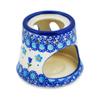 Polmedia Polish Pottery Heater - Blooming Tulips Pattern Handmade in Boleslawiec Poland + Certificate of Authenticity view 3