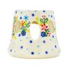 Polmedia Polish Pottery Heater - Magical Winter Pattern Handmade in Boleslawiec Poland + Certificate of Authenticity view 2