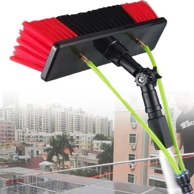 JINTAOMA Window Cleaning Pole, Window Cleaner Kit, Water/Hose Fed Extendable Pole, Window Cleaning Brush Equipment, Cleaning Photovoltaic and Solar Panels30cm Brush Head,7m/23ft