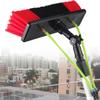 JINTAOMA Window Cleaning Pole, Window Cleaner Kit, Water/Hose Fed Extendable Pole, Window Cleaning Brush Equipment, Cleaning Photovoltaic and Solar Panels30cm Brush Head,6m/20ft