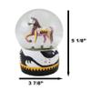 Ebros Gift Trail of Painted Ponies Western Praire Horizon Tribal Geometry Symbols and Landscape Horse Glitter Water Globe 5.25" Tall Farmhouse Ranch Cabin Country Snow Globes Collectible Figurine view 2