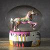 Ebros Gift Trail of Painted Ponies Western Praire Horizon Tribal Geometry Symbols and Landscape Horse Glitter Water Globe 5.25" Tall Farmhouse Ranch Cabin Country Snow Globes Collectible Figurine view 3