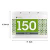 100 & 150 day Green Square Tear Off Countdown Calendar (Green, 150 Days) view 2
