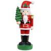 Sunnydaze Santa Claus Nutcracker Christmas Decor - 17" H Indoor Nutcracker Christmas Figurines - Hand-Painted Polyresin view 1