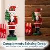 Sunnydaze Santa Claus Nutcracker Christmas Decor - 17" H Indoor Nutcracker Christmas Figurines - Hand-Painted Polyresin view 4