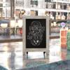 EMMA + OLIVER Burke Tabletop Chalkboard - Weathered Frame - Magnetic Drawing Surface - Folding Legs - Can be Wall Mounted - 9.5"x14" - Easy to Clean - Set of 10 view 1