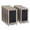 EMMA + OLIVER Burke Tabletop Chalkboard - Weathered Frame - Magnetic Drawing Surface - Folding Legs - Can be Wall Mounted - 9.5"x14" - Easy to Clean - Set of 10 view 2