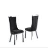 Best Quality Furniture SC270-277 Dining Chairs, Black/Silver view 3