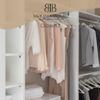 White Cabinet Shelves, Melamine 1/2'' Thick, Custom, Cut to Size. (9' Depth x 11'' Length) view 4