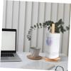 Zerodeko 1pc Creative Solid Wood Toilet Paper Holder Stylish Tissue Storage Rack for Bathroom Kitchen Office Rubberwood Design for Home Decor Space-Saving Roll Paper Stand view 2