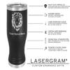 LaserGram 14oz Vacuum Insulated Pilsner Mug, Hecho en Michoacan, Personalized Engraving Included (Black) view 4