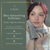 Loran Silver Grey Washcloths Set of 6 Soft Facial Cloths 10 x 10 100% Viscose Derived from Bamboo Spa-Like Feel Silky Face Cloth for Skin Cleansing view 2