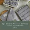 Loran Silver Grey Washcloths Set of 6 Soft Facial Cloths 10 x 10 100% Viscose Derived from Bamboo Spa-Like Feel Silky Face Cloth for Skin Cleansing view 3