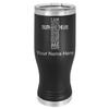 LaserGram 14oz Vacuum Insulated Pilsner Mug, Bible Verse John 14-6, Personalized Engraving Included (Black) view 1