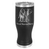 LaserGram 14oz Vacuum Insulated Pilsner Mug, African Elephant, Personalized Engraving Included (Black) view 1