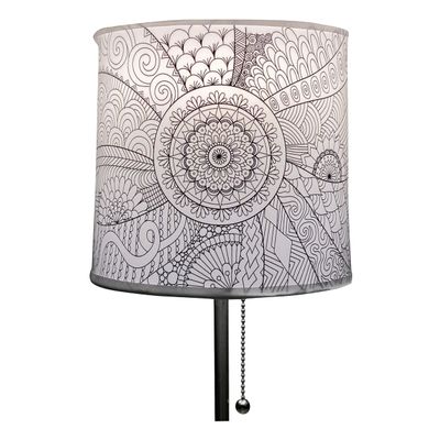 Design and Deliver Color Your Own Lampshade Kit - Choose a Design to Color: Abstract Pattern - Adult Coloring - Abstract Lamp, Creative Lamp, Boho Lamp Shade, Customizable Lamp Shade