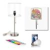 Design and Deliver Color Your Own Lampshade Kit - Choose a Design to Color: Abstract Pattern - Adult Coloring - Abstract Lamp, Creative Lamp, Boho Lamp Shade, Customizable Lamp Shade view 4