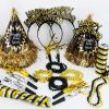2026 Happy New Year Party Decorations 26pcs New Year's Eve Party Supplies Includes Cone Hats, Tiaras and Bead Necklaces Party Supplies for New Year view 1